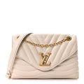 Calfskin New Wave Chain Bag MM NM Ivory