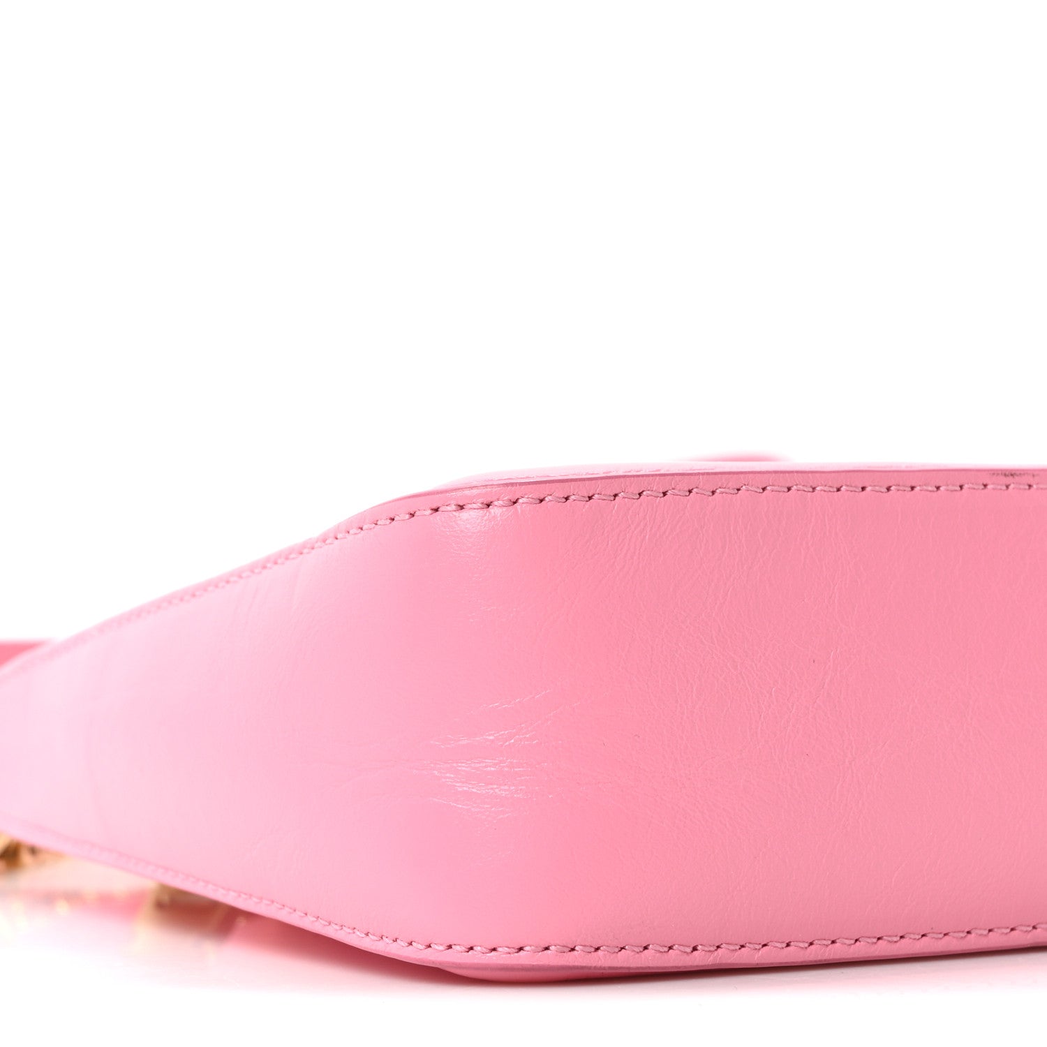 Smooth Calfskin Mini Moon Cut Out Shoulder Bag Bright Pink