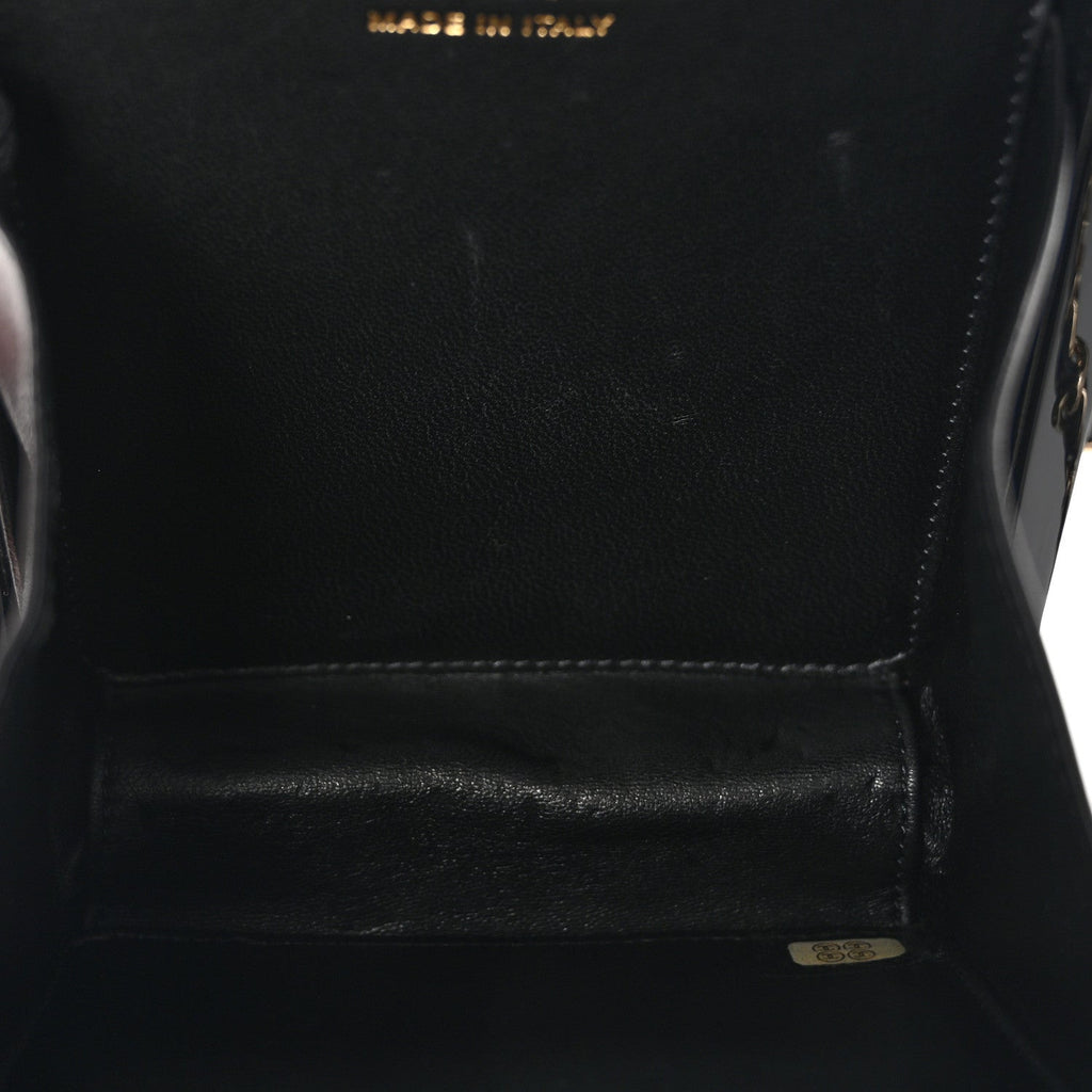 Plexiglass Perfume Bottle Clutch Black