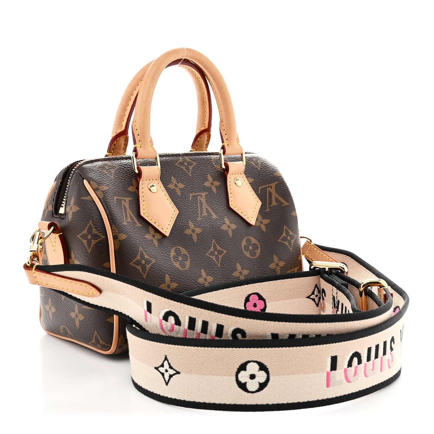 Monogram Speedy Bandouliere 20 Black Black