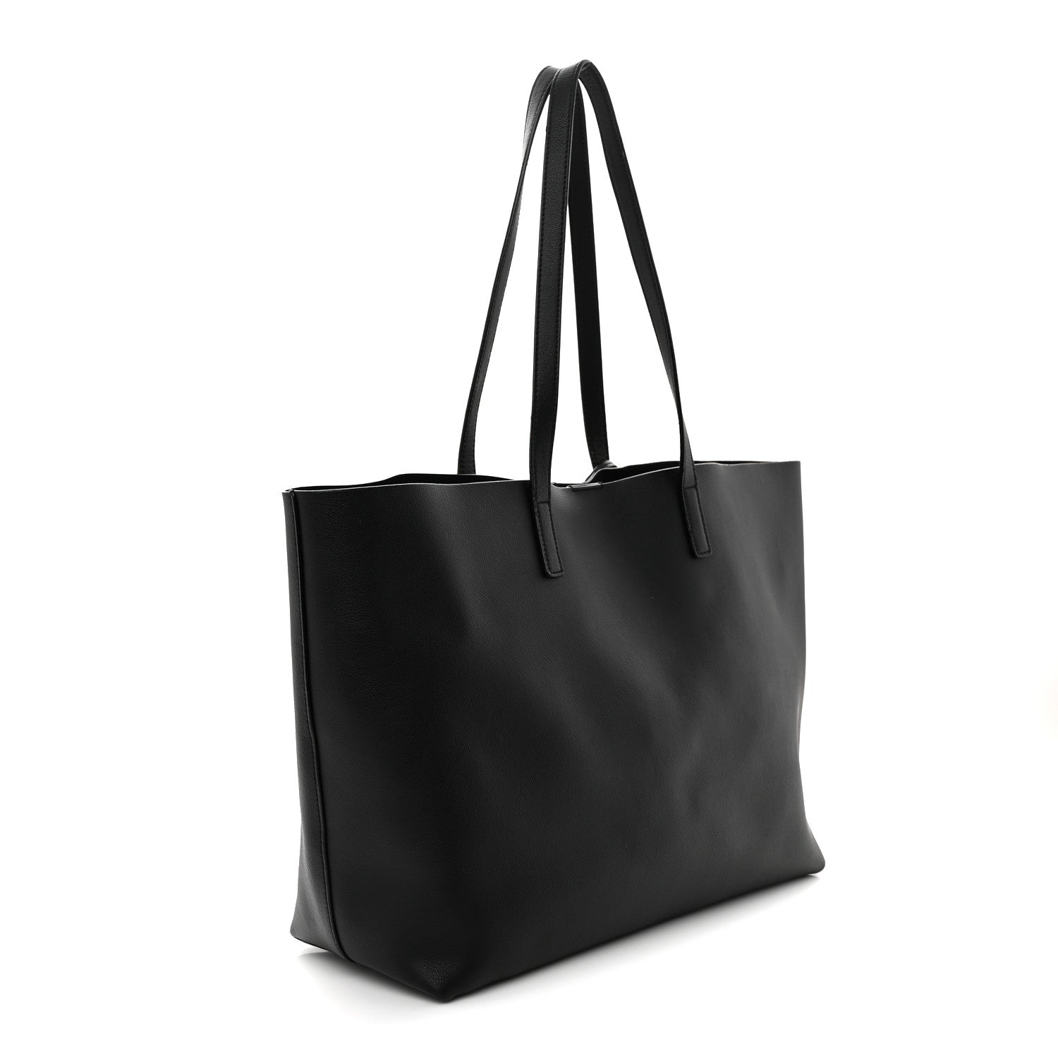 Calfskin Large Shopping Tote Black