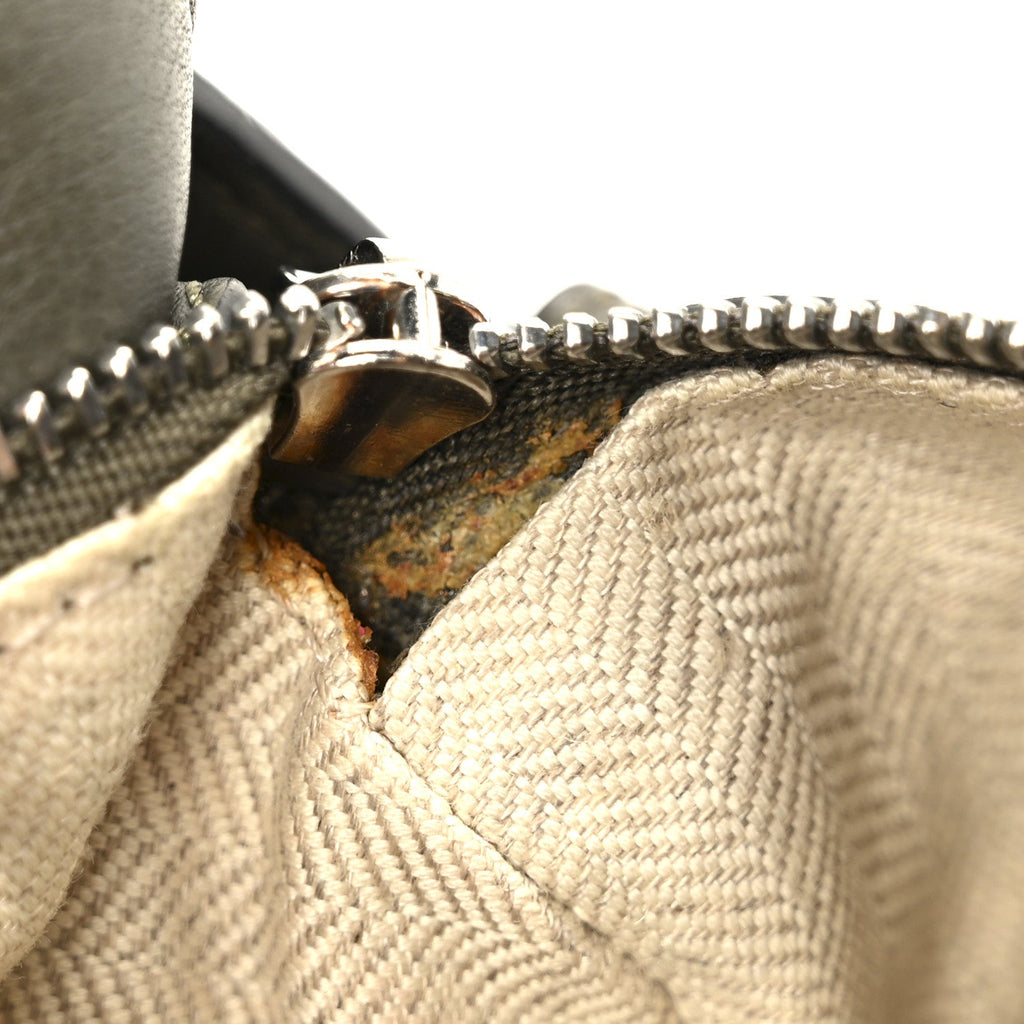 Calfskin Mini Puzzle Bag Khaki Green