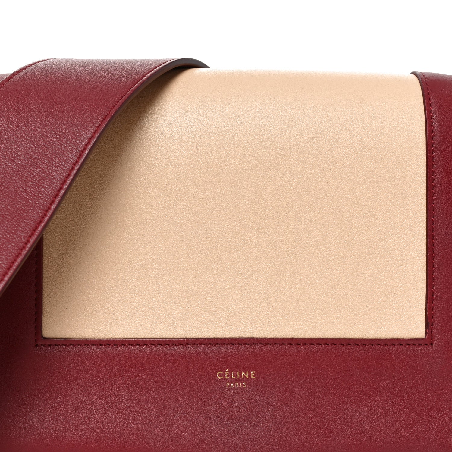 Shiny Smooth Calfskin Medium Frame Shoulder Bag Ruby Nude