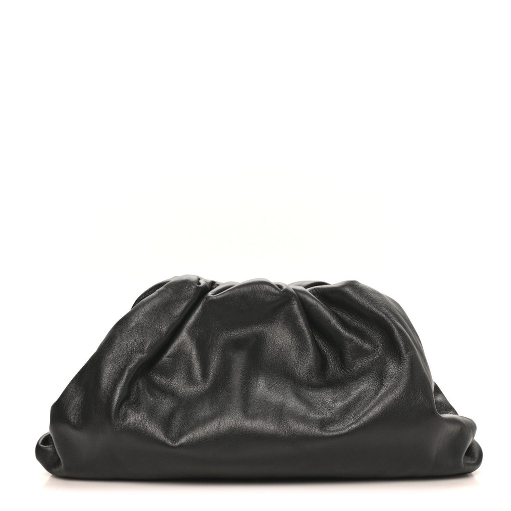 Smooth Butter Calf The Pouch Oversized Clutch Black