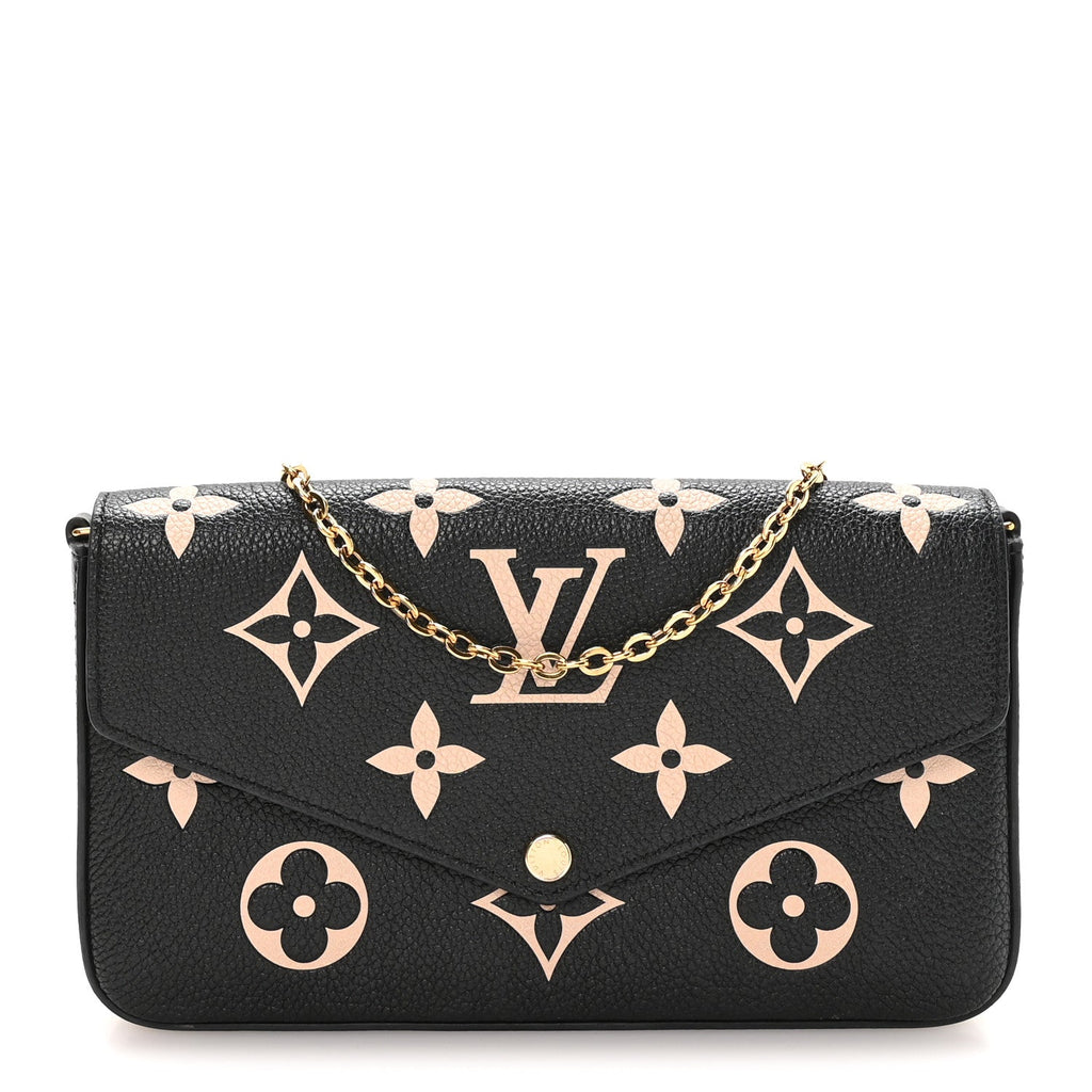 Empreinte Monogram Giant Felicie Pochette Black Beige
