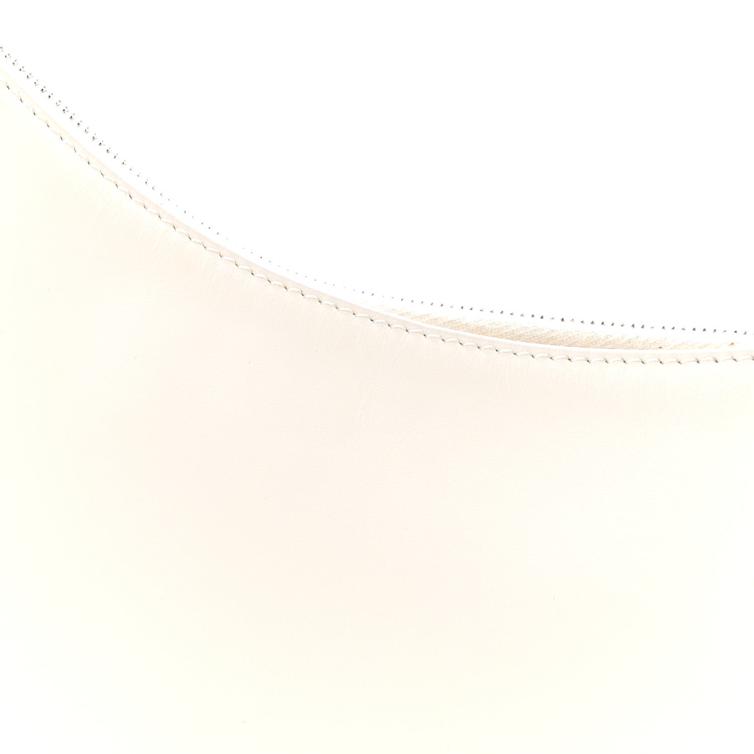 Smooth Calfskin Half Moon Shoulder Bag New Ivory
