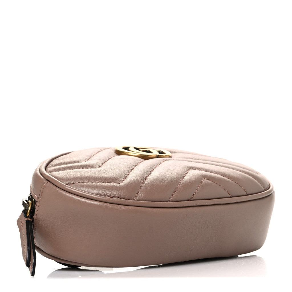 Calfskin Matelasse GG Marmont Belt Bag 105 42 Porcelain Rose