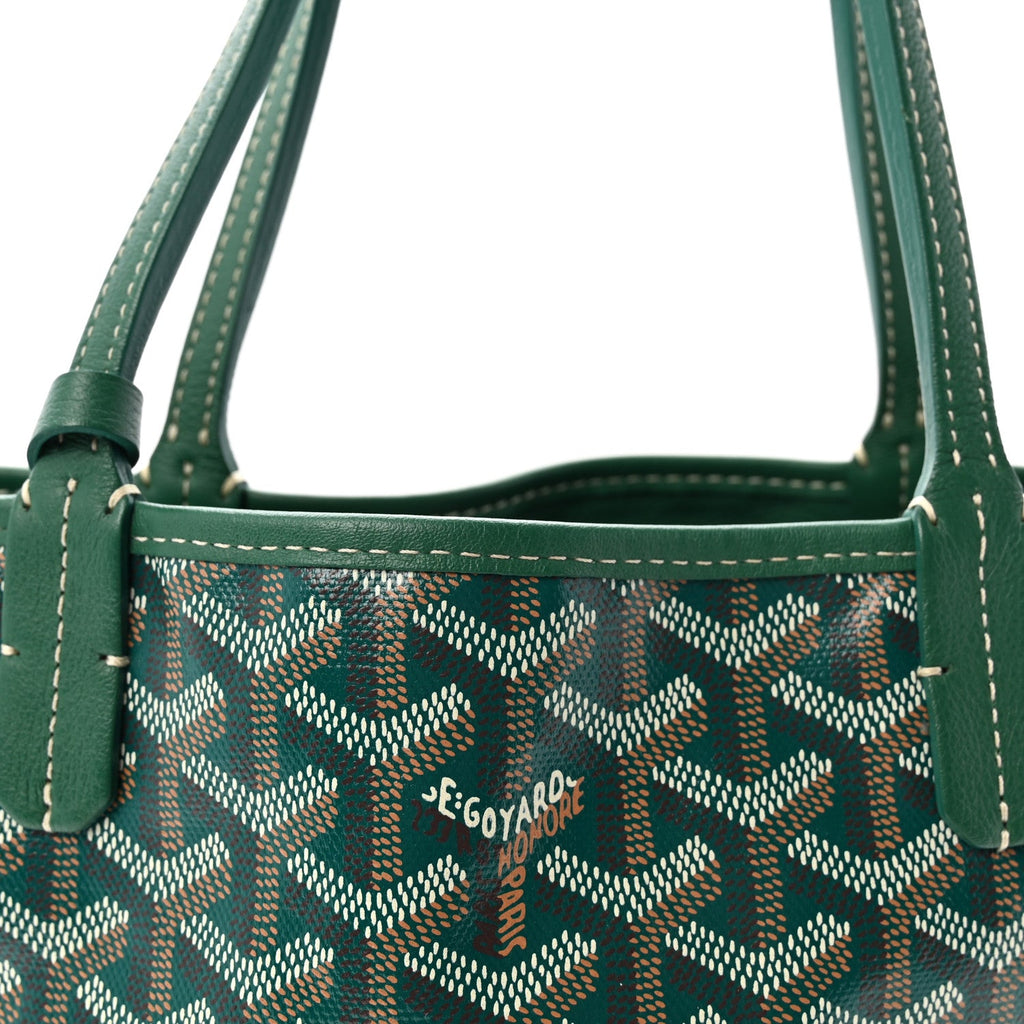 Goyardine Reversible Mini Anjou Green