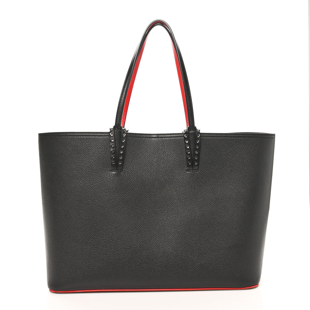 Calfskin Spikes East West Cabata Tote Black