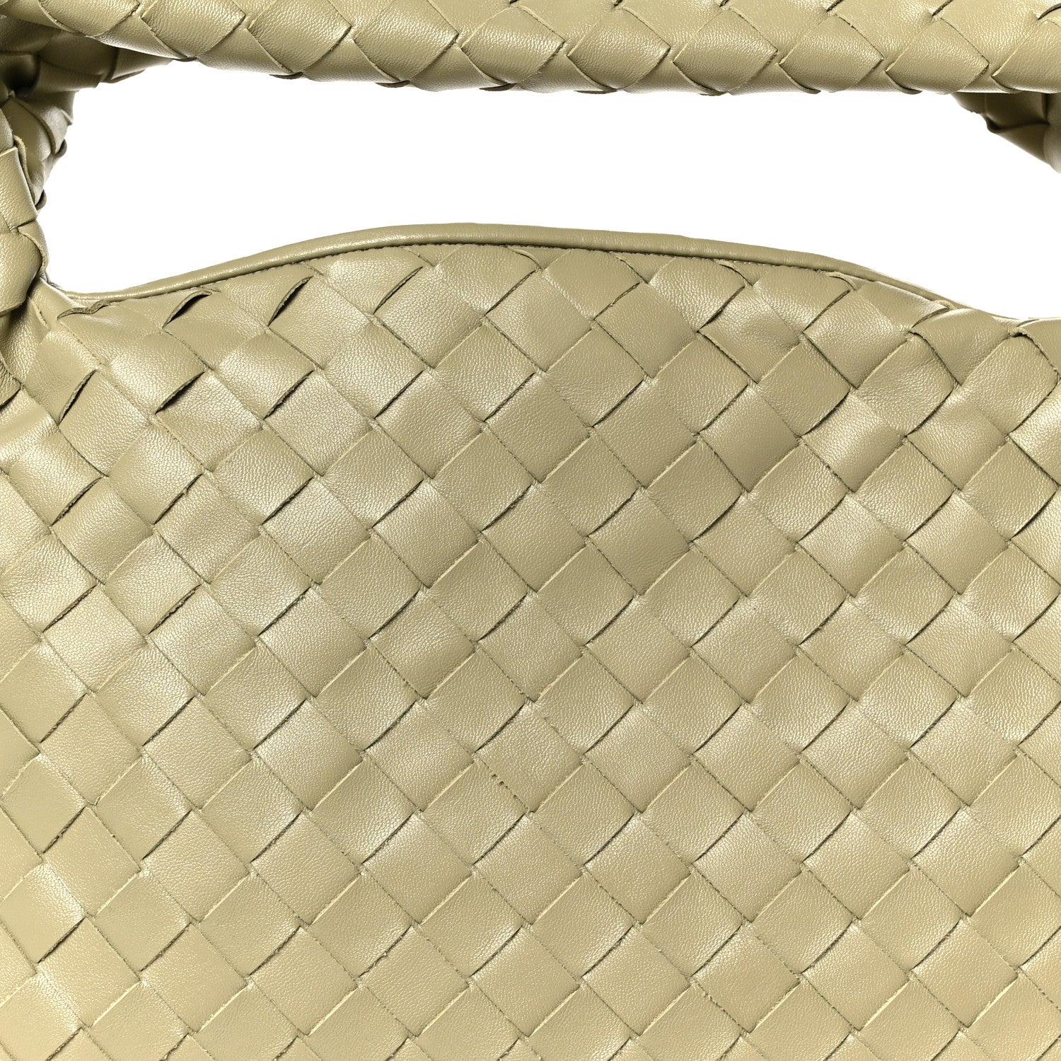 Calfskin Intrecciato Small Hop Travertine