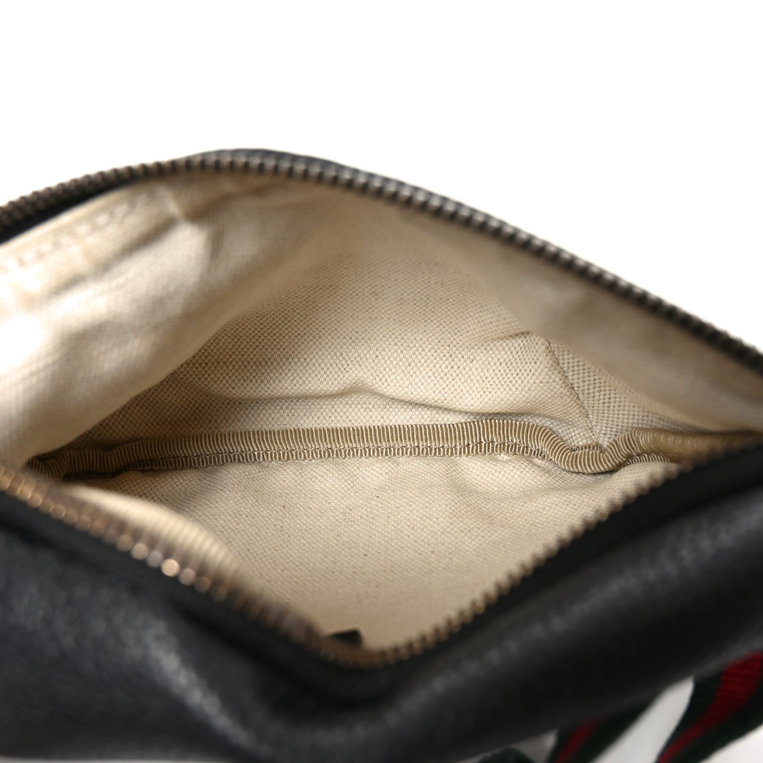 Grained Calfskin Small Logo Belt Bag Black