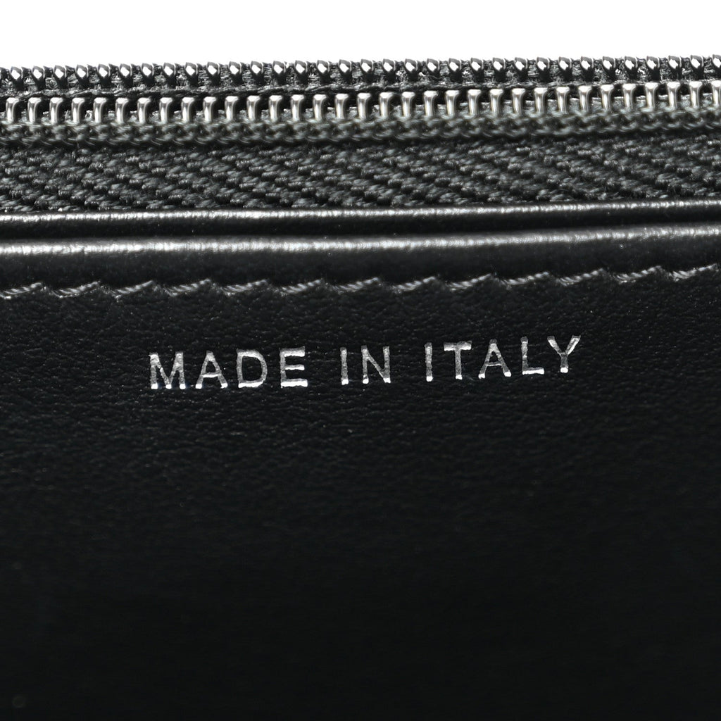 Lambskin Studded Wallet On Chain WOC Black