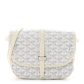 Goyardine Belvedere II PM Messenger Bag White