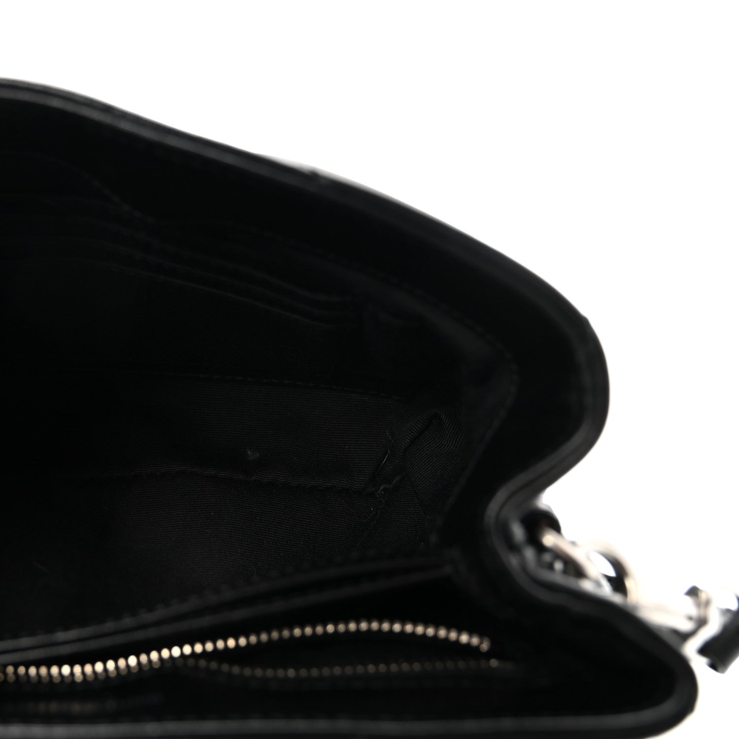 Calfskin Y Quilted Monogram Toy Loulou Crossbody Bag Black
