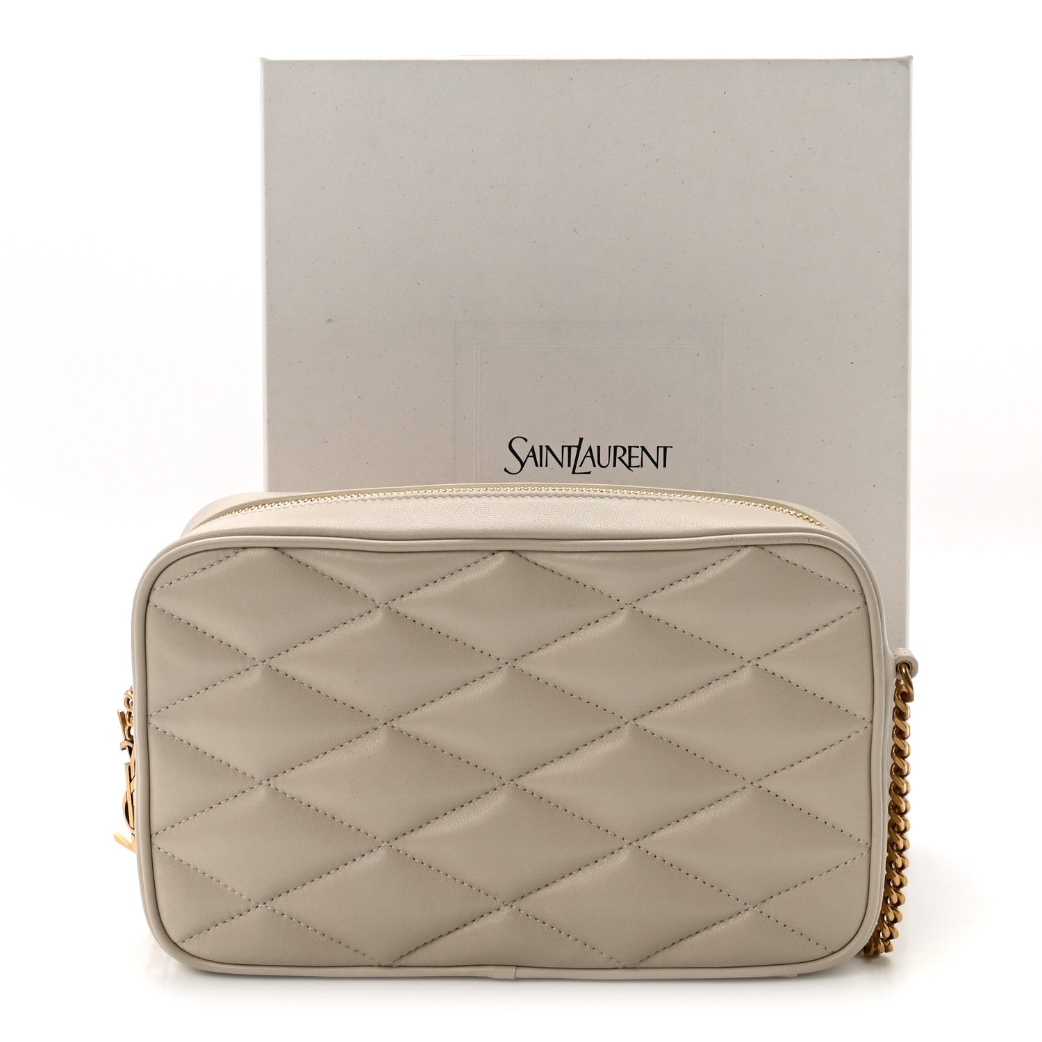 Lambskin Quilted Mini Camera Bag Crema Soft Crema Soft