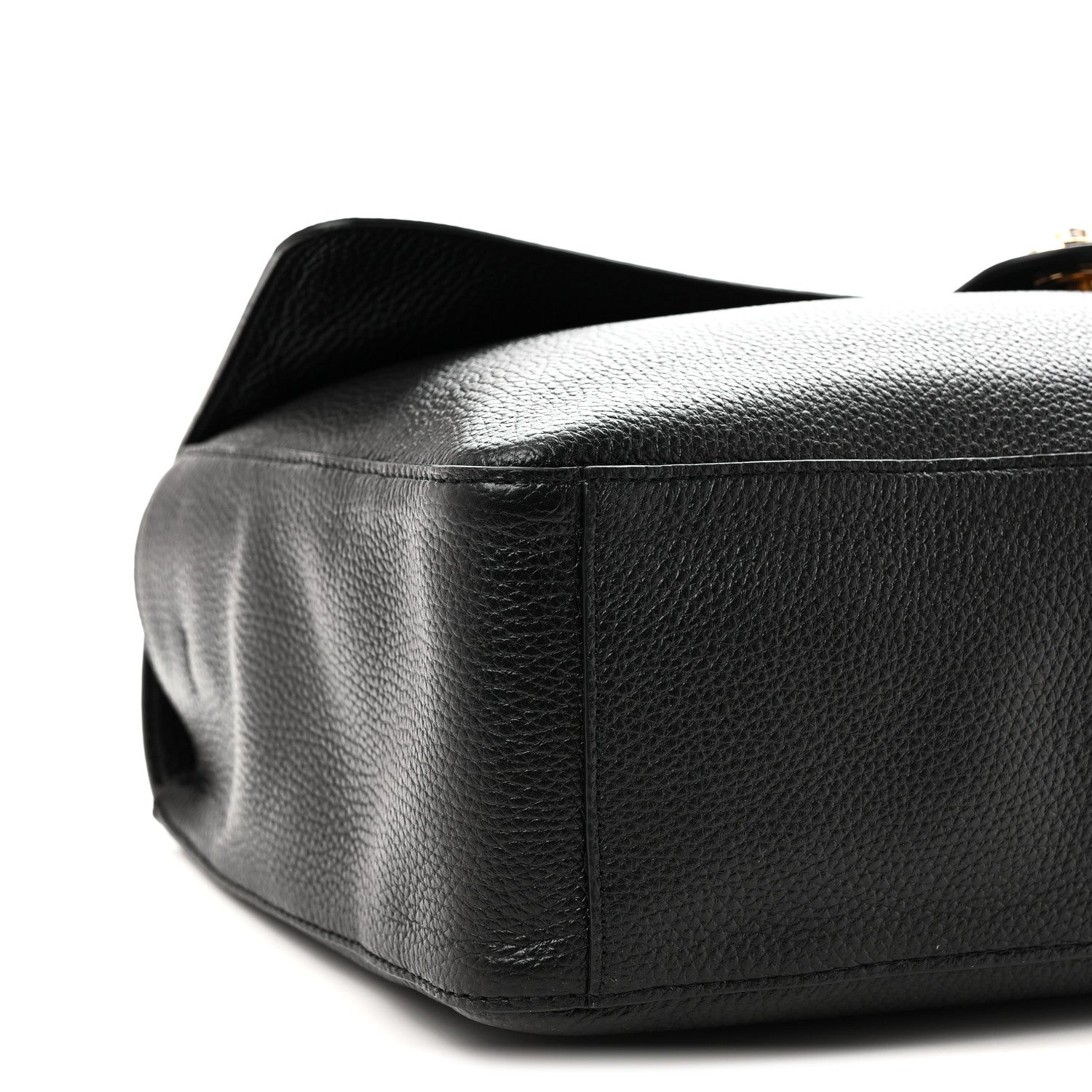 Grained Calfskin Souplissimo Maxi Flap Black