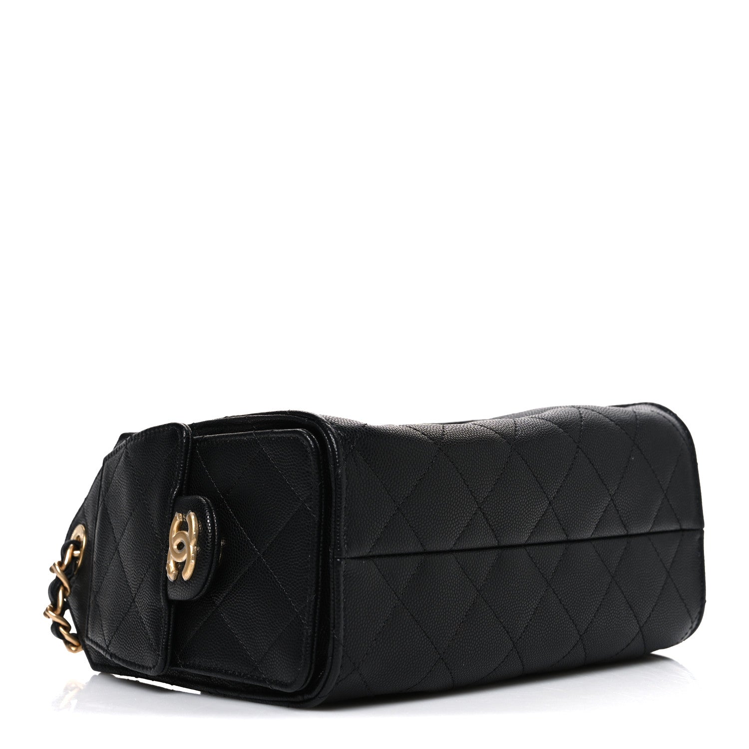 Caviar Quilted Mini Chanel 25 Handbag Black Black