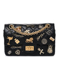 Aged Calfskin Lucky Charms 2.55 Reissue 224 Flap Black