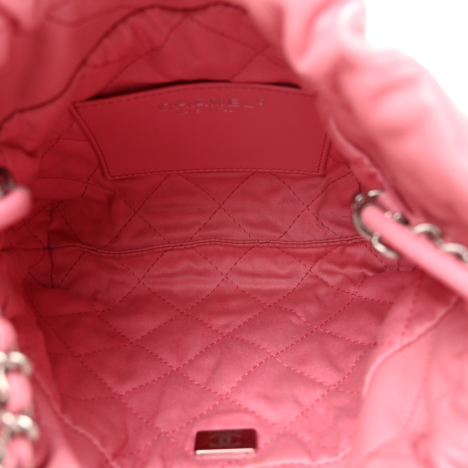 Shiny Calfskin Quilted Mini Chanel 22 Pink