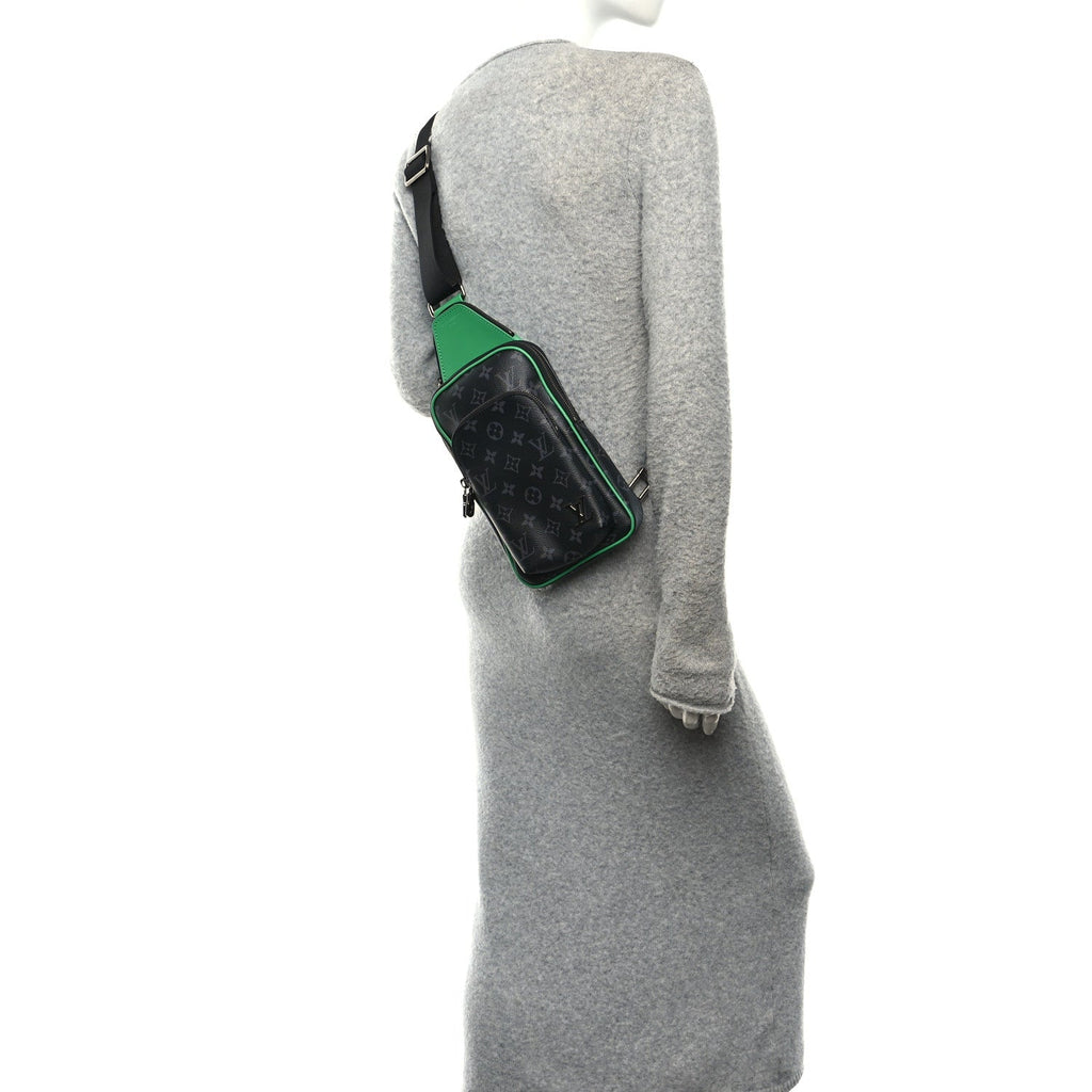 Monogram Eclipse Avenue Slingbag PM  Bamboo Green PM  Bamboo Green
