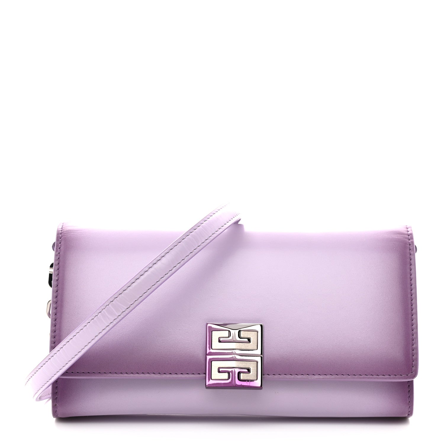 Box Calfskin Gradient Effect 4G Wallet on Chain Mauve