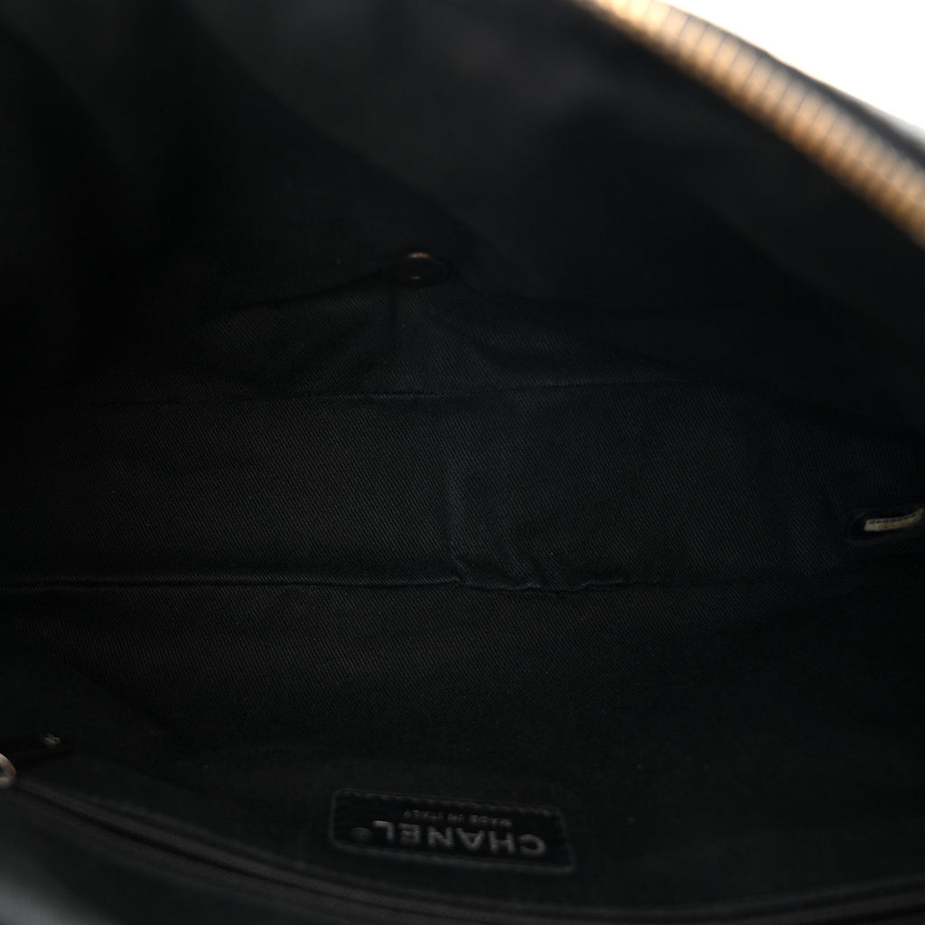 Caviar Quilted Jumbo Easy Flap Black