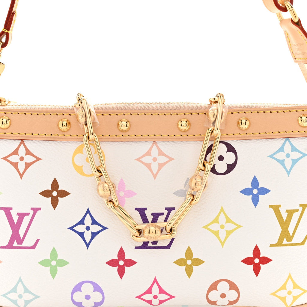 LV X TM Monogram Multicolor Pochette Accessories White