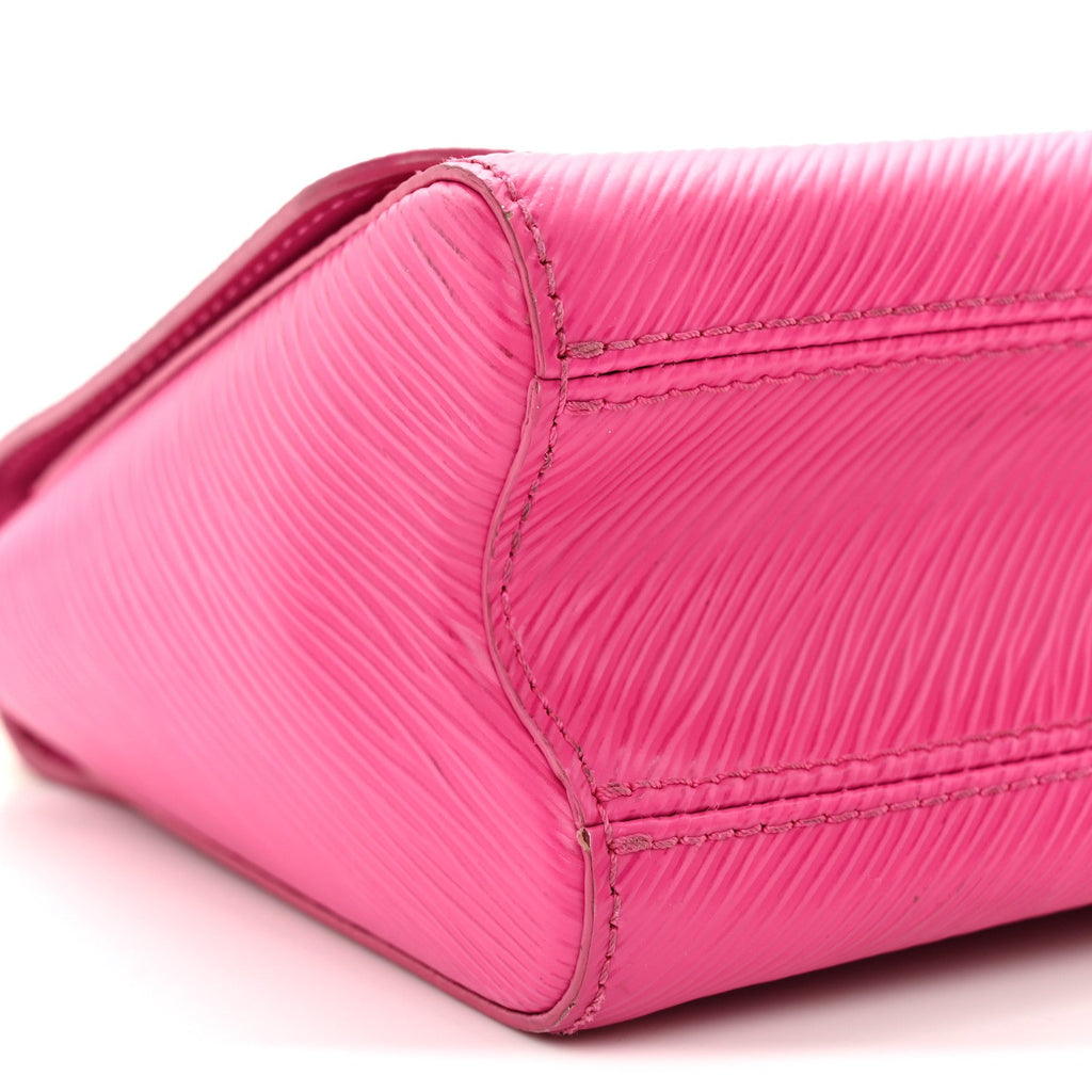 Epi Twist Braided Chain Shoulder Bag PM Rose Miami Pink