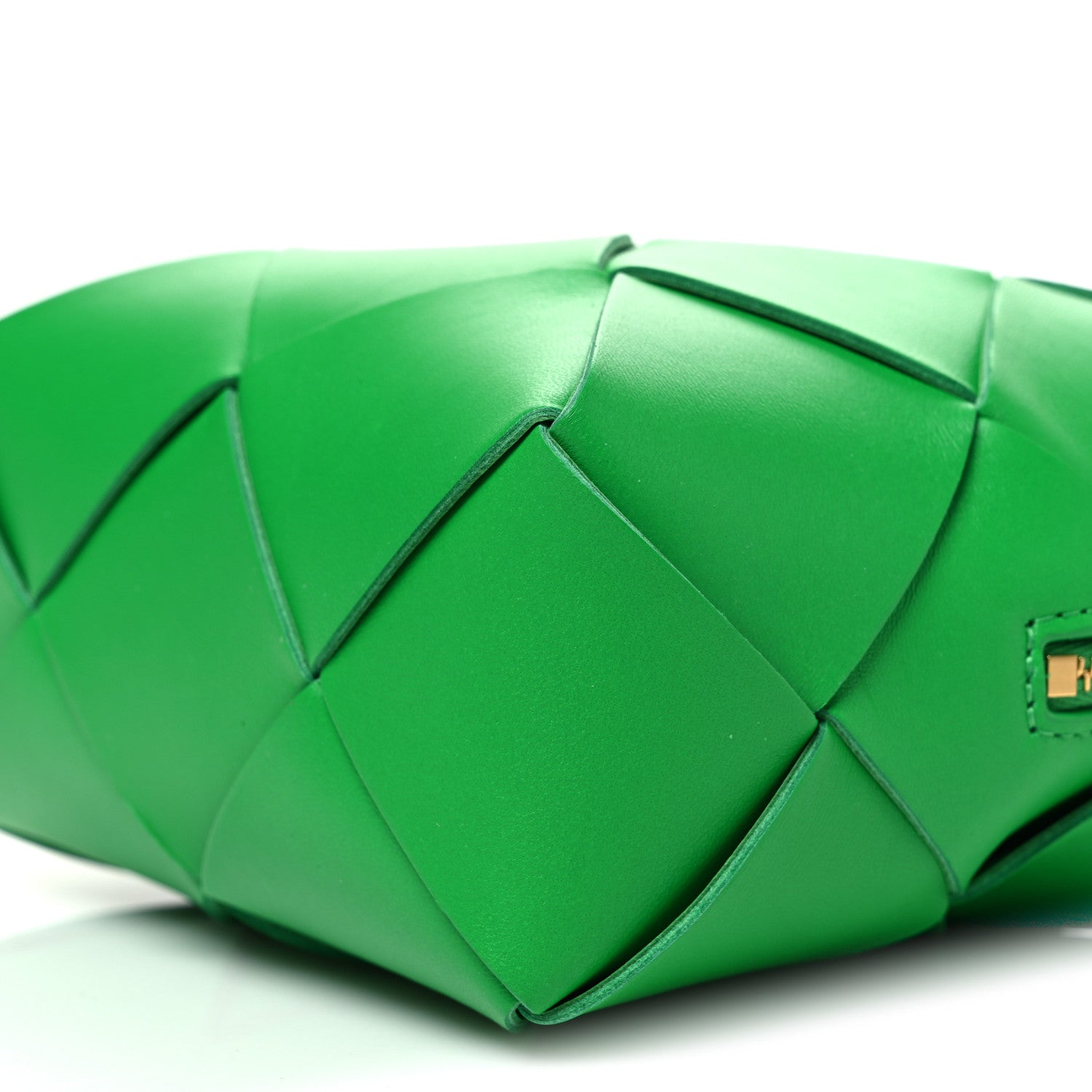 Lambskin Maxi Intrecciato Mini Cassette Camera Bag Parakeet