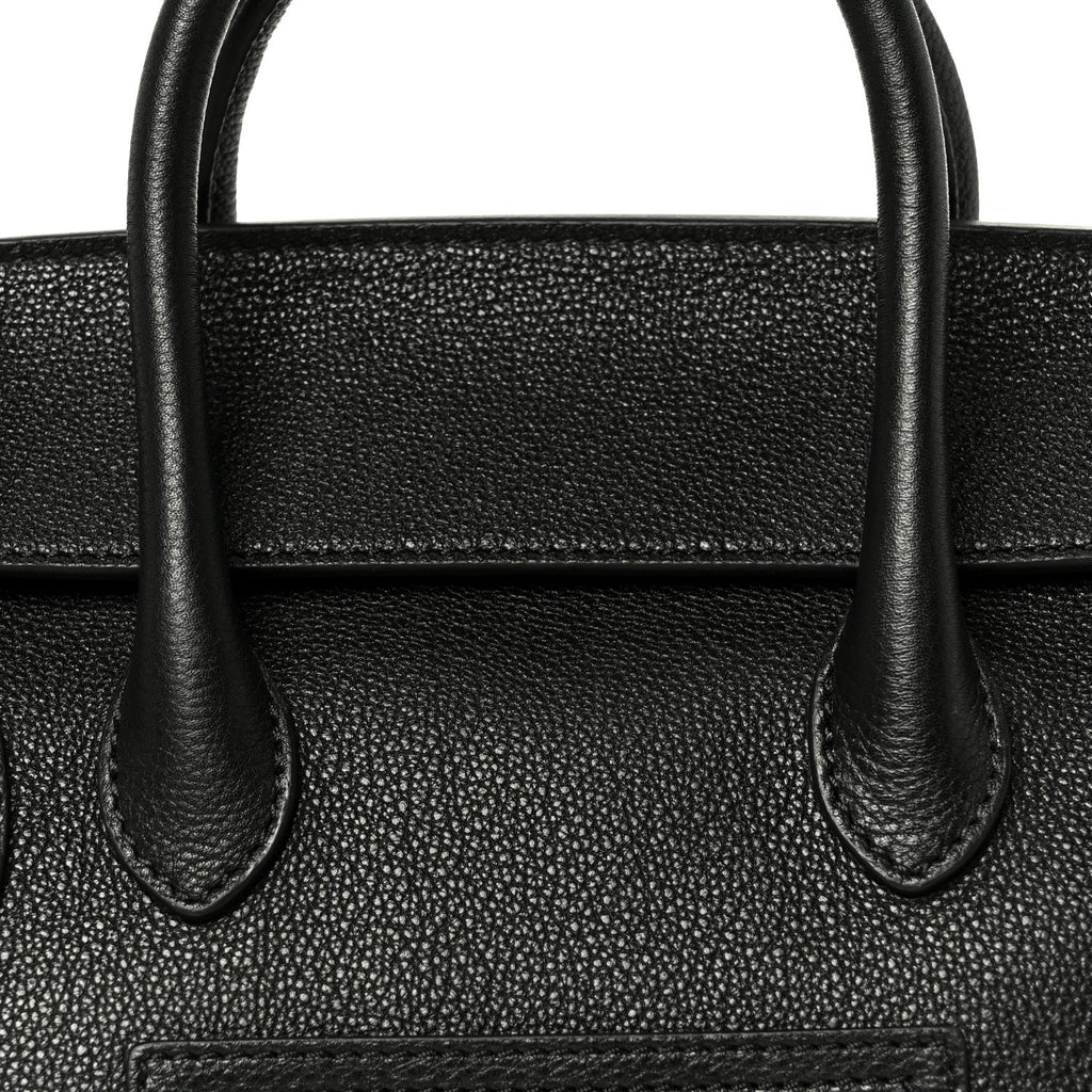 Grained Calfskin Little New Luggage Black