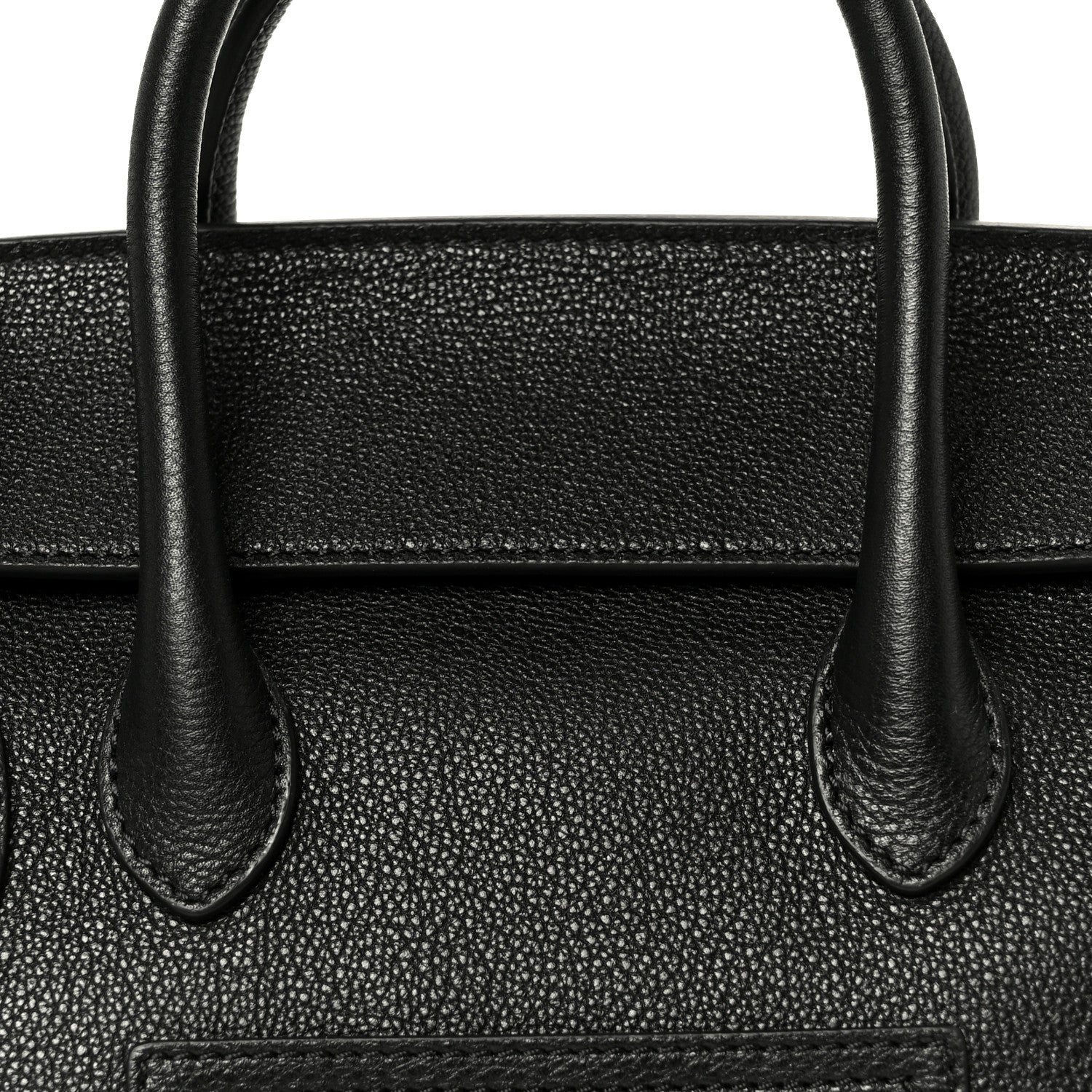 Grained Calfskin Little New Luggage Black