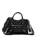 Agneau Classic Silver Hardware Mini City Black