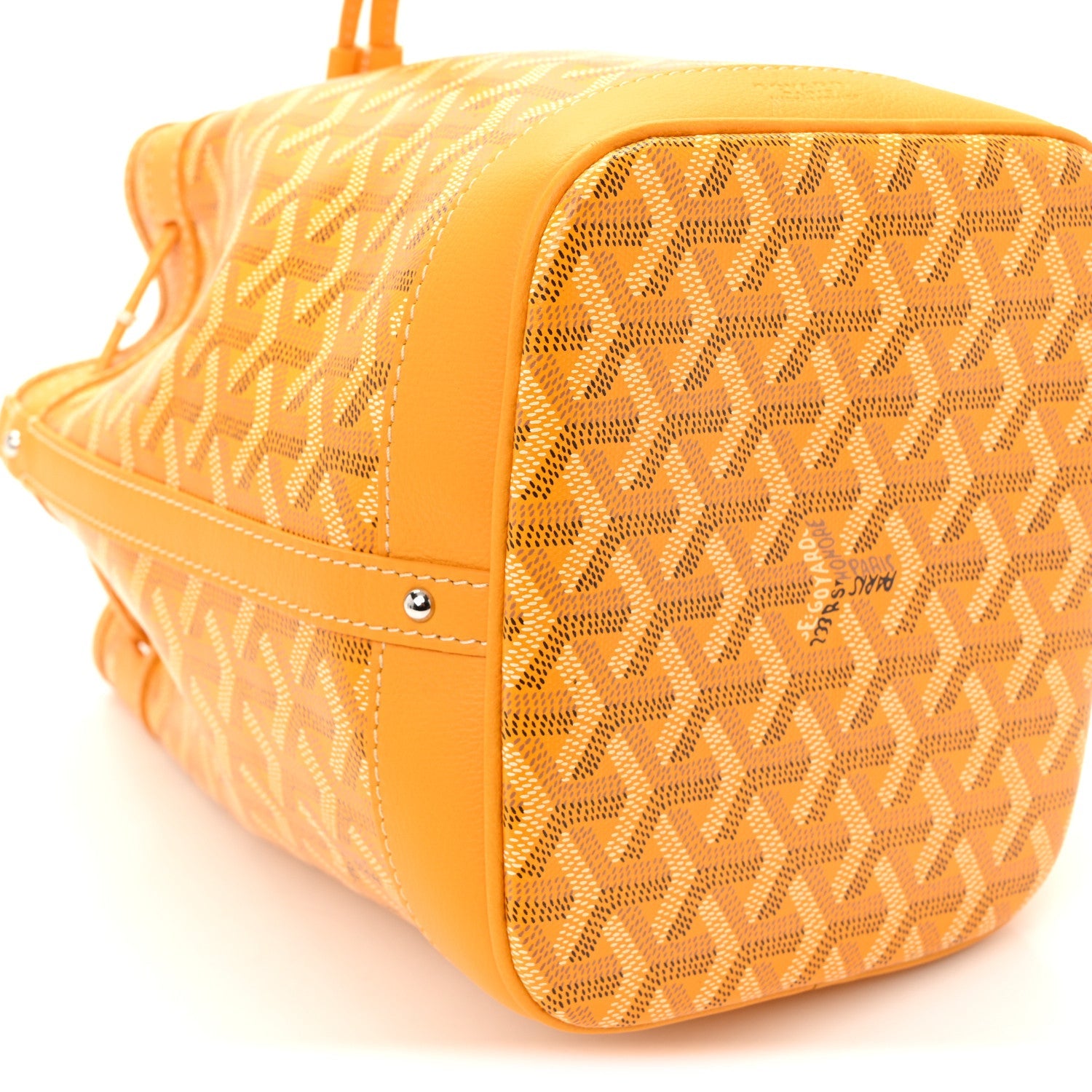 Goyardine Petit Flot Bucket Bag PM Yellow