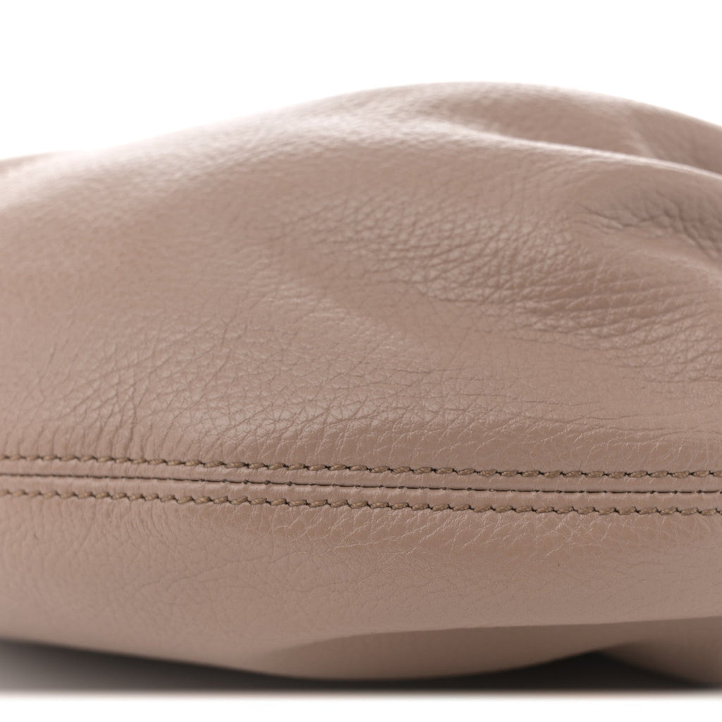Grained Calfskin Small Bracelet Hobo Bag Woodrose