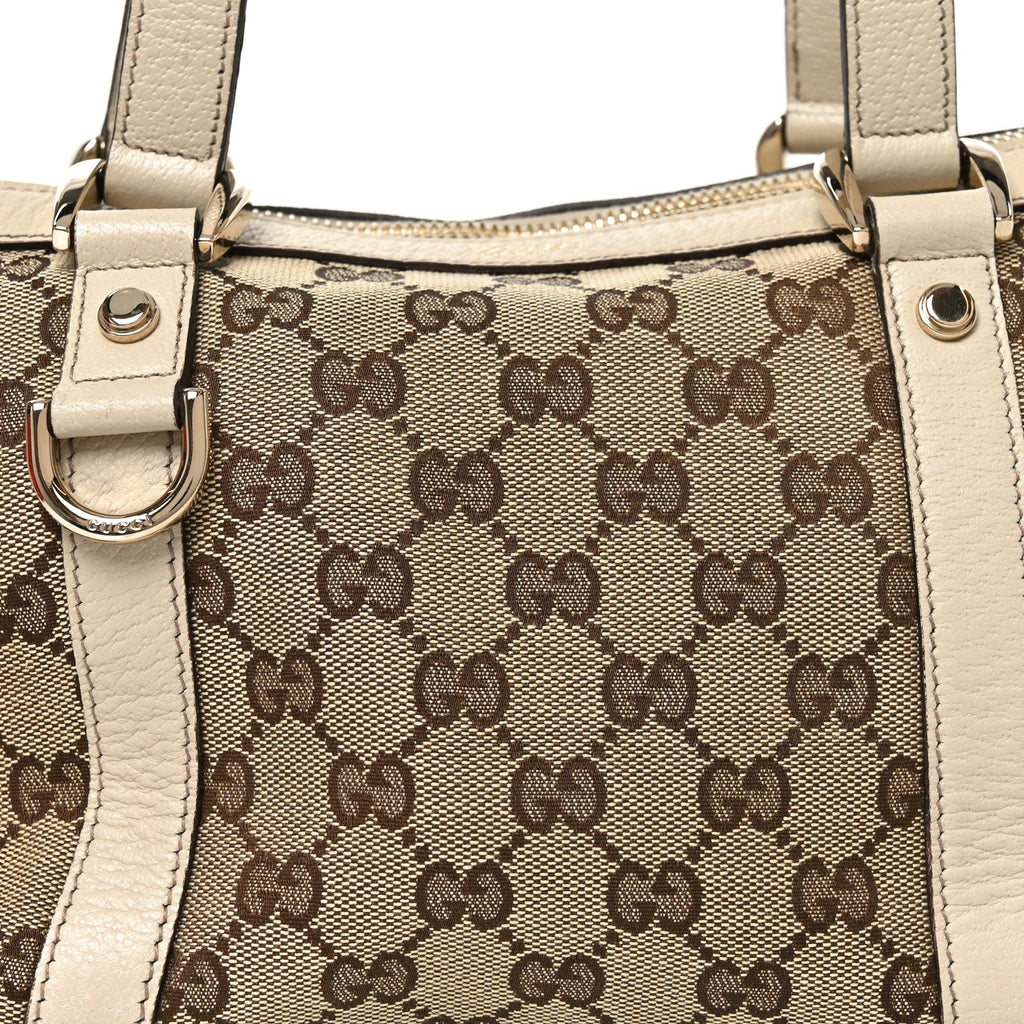Monogram Small Abbey Tote Off White