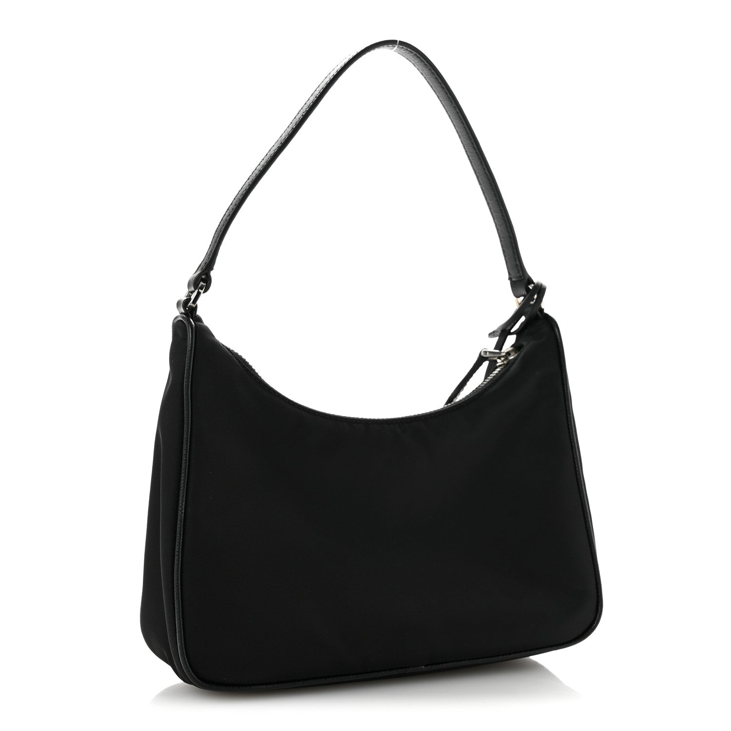 Tessuto Nylon Saffiano Mini Re-Edition 2005 Bag Black