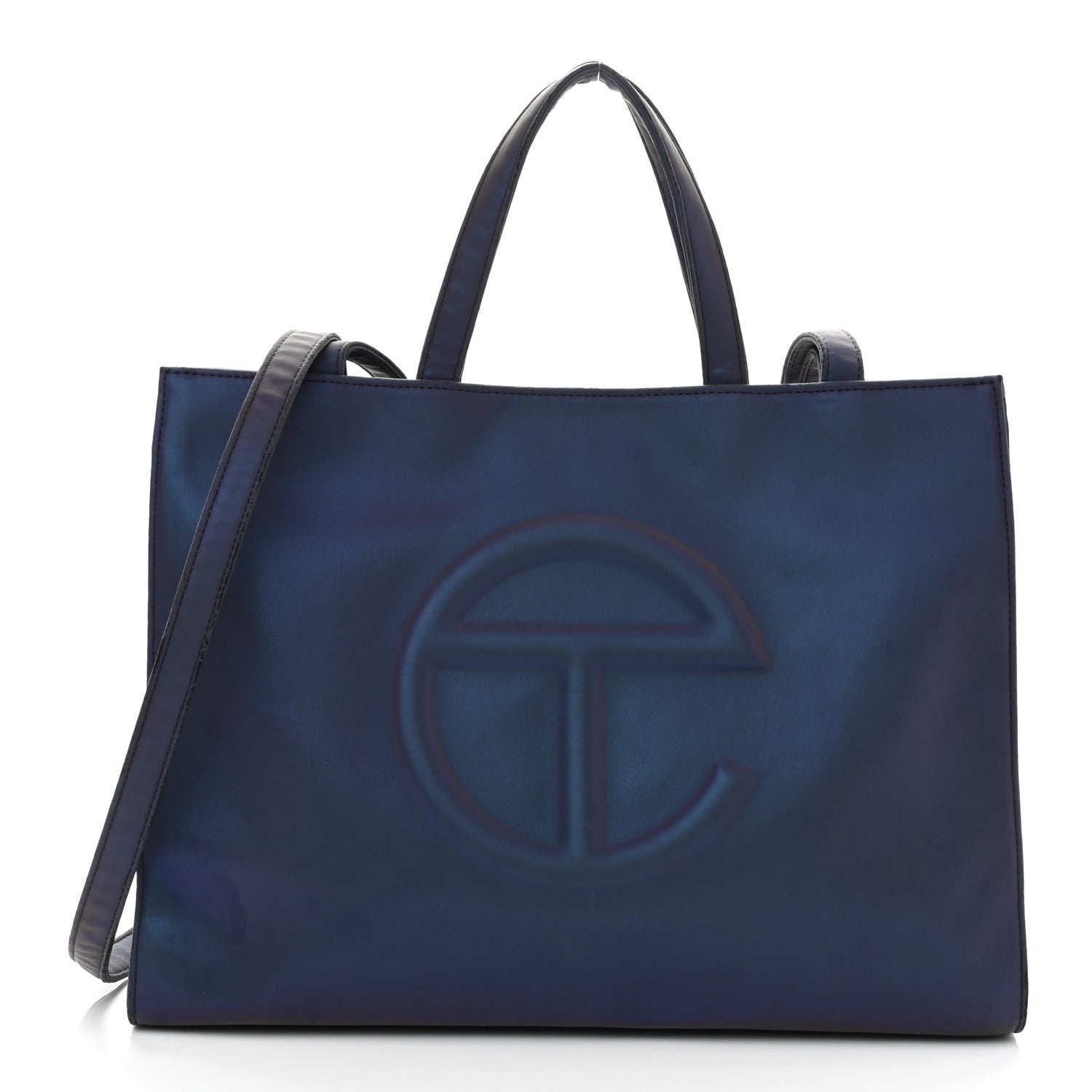 Vegan Leather Medium Shopping Bag Flash