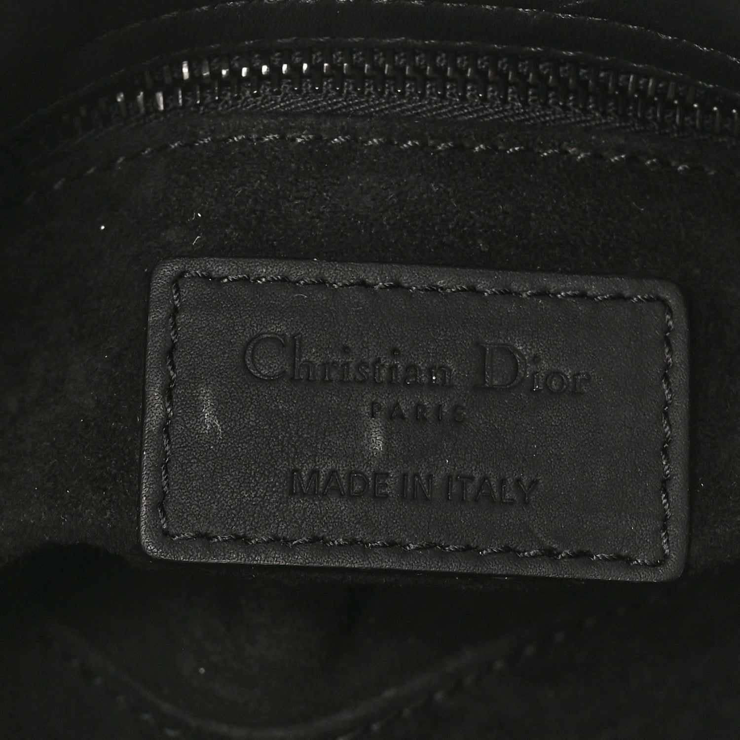 Ultra Matte Calfskin Cannage Mini Lady Dior Black