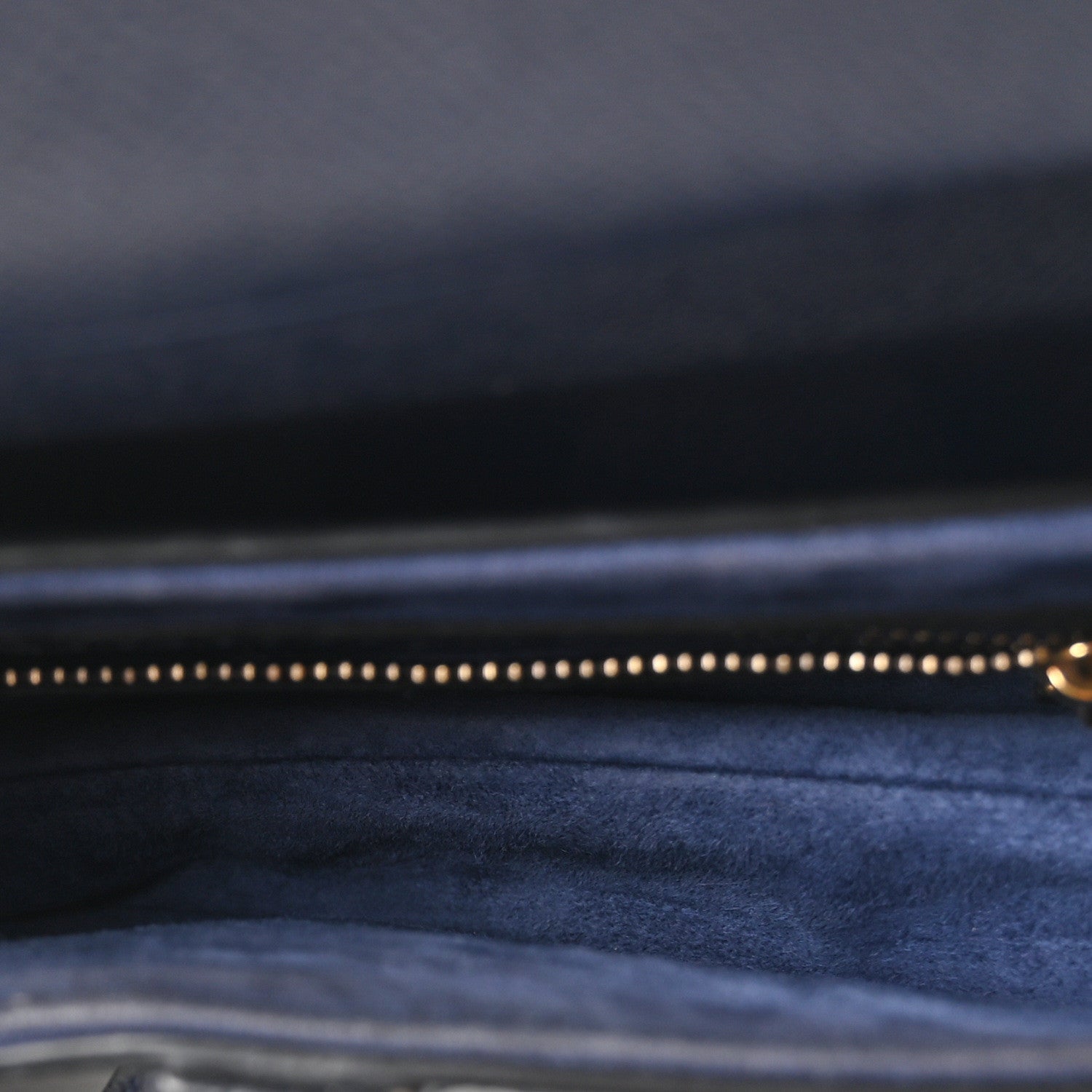 Grained Calfskin Saddle Bag With Strap Deep Ocean