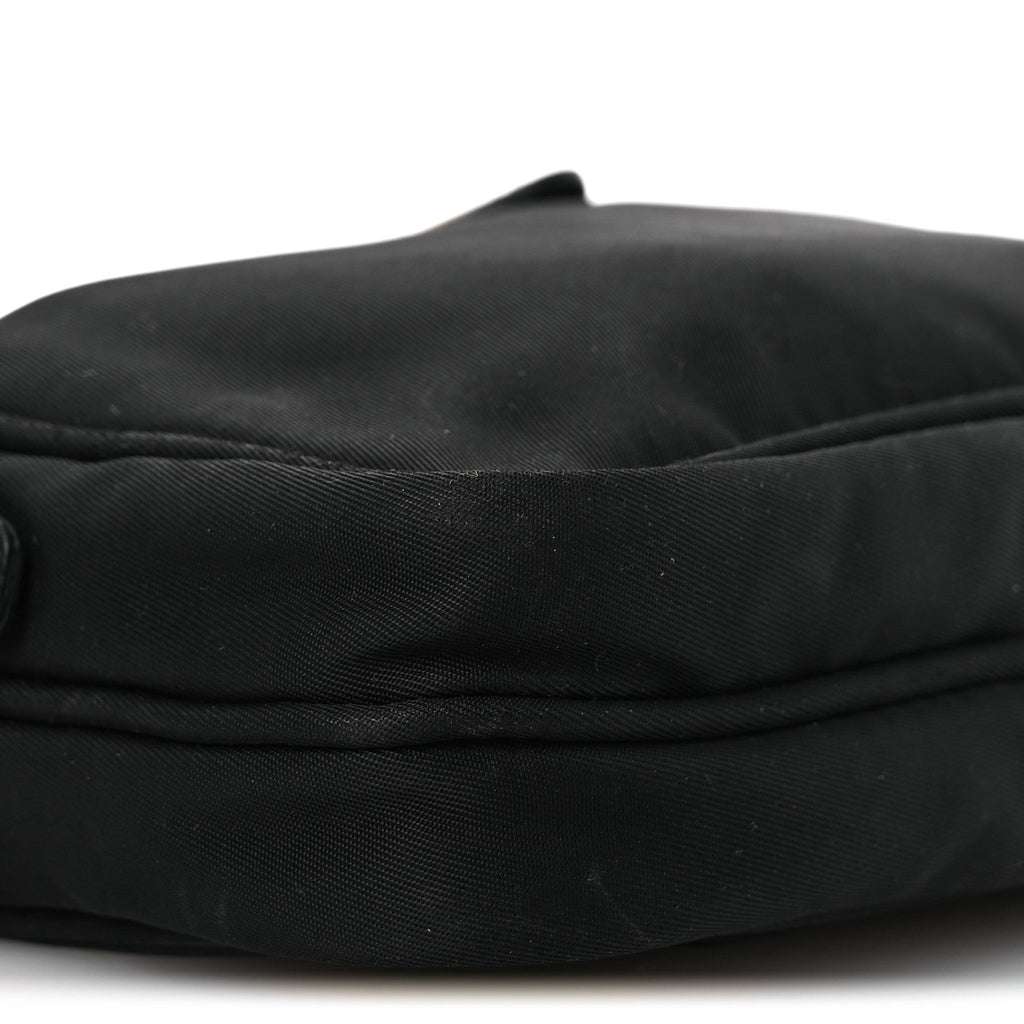 Nylon Saffiano Double Zip Camera Bag Black