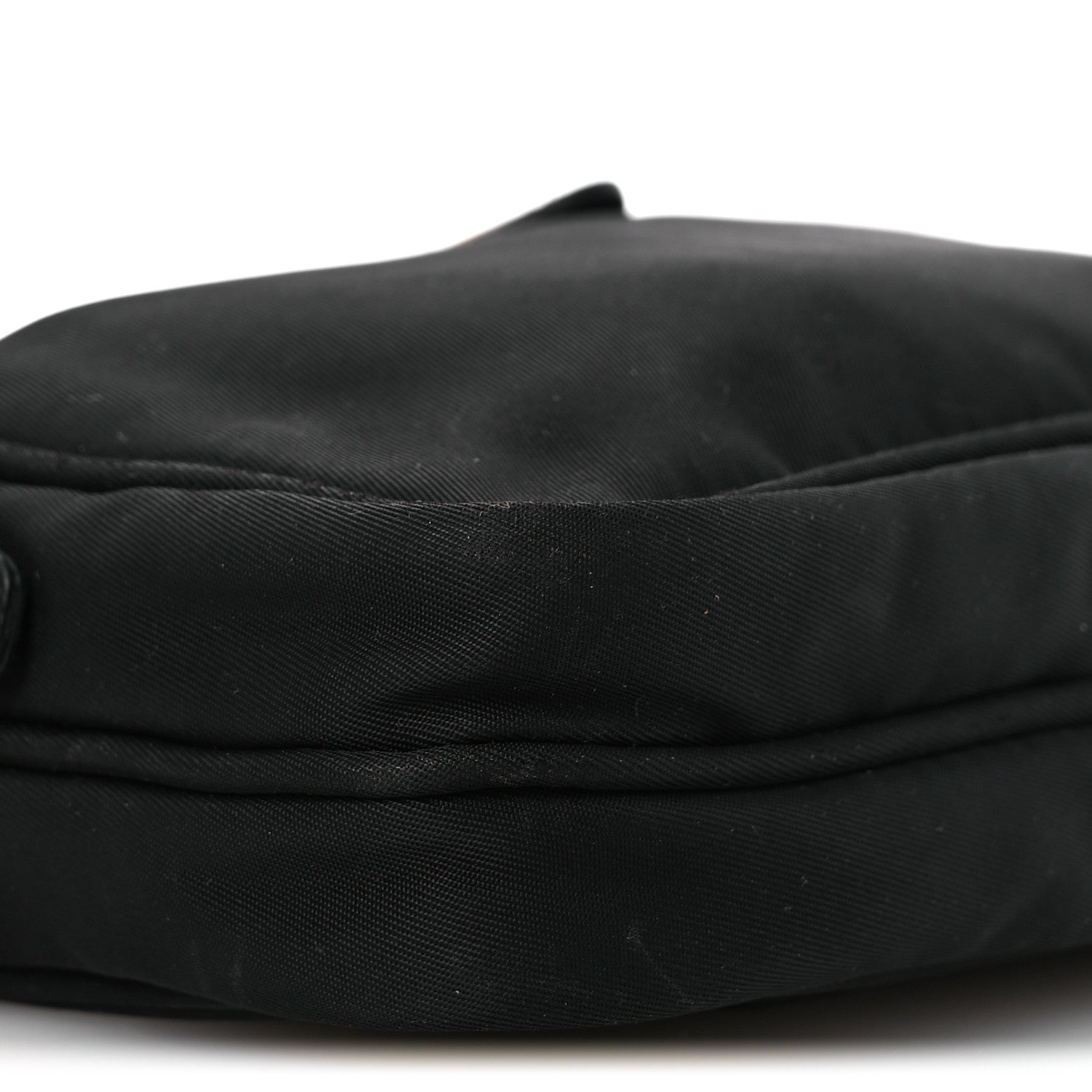 Nylon Saffiano Double Zip Camera Bag Black