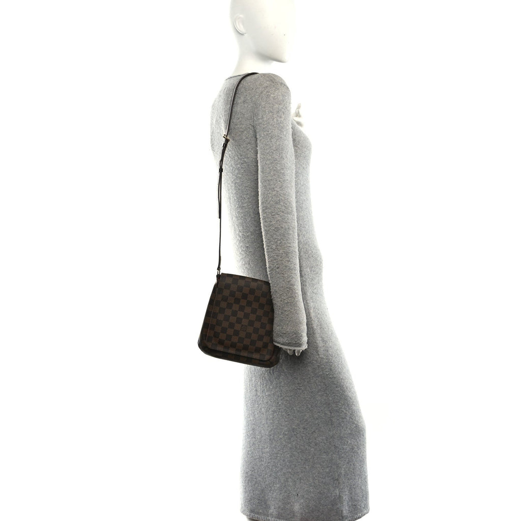 Damier Ebene Musette Salsa Long Strap