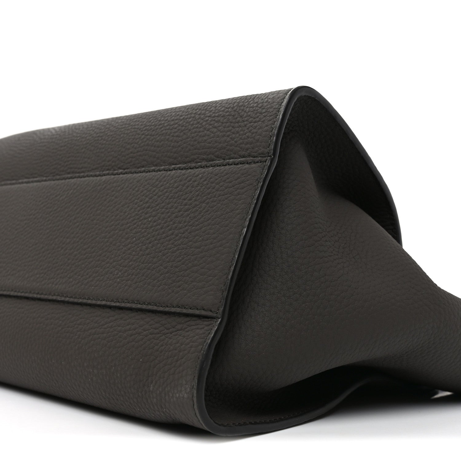 Matte Grained Calfskin Marlo 14 Mid Grey