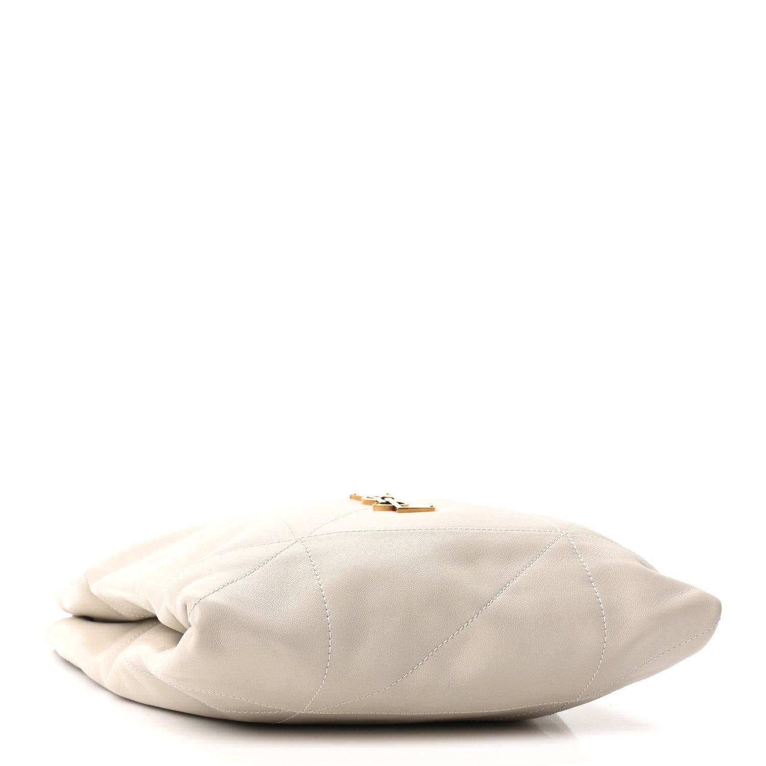Lambskin Matelasse Monogram Large Jamie 4.3 Pochon Crema Soft