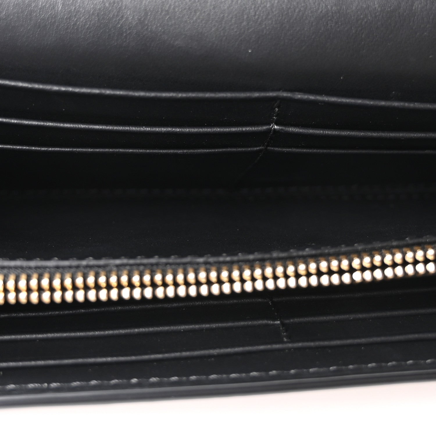 Grainy Calfskin House Check Henley Wallet On Chain Black