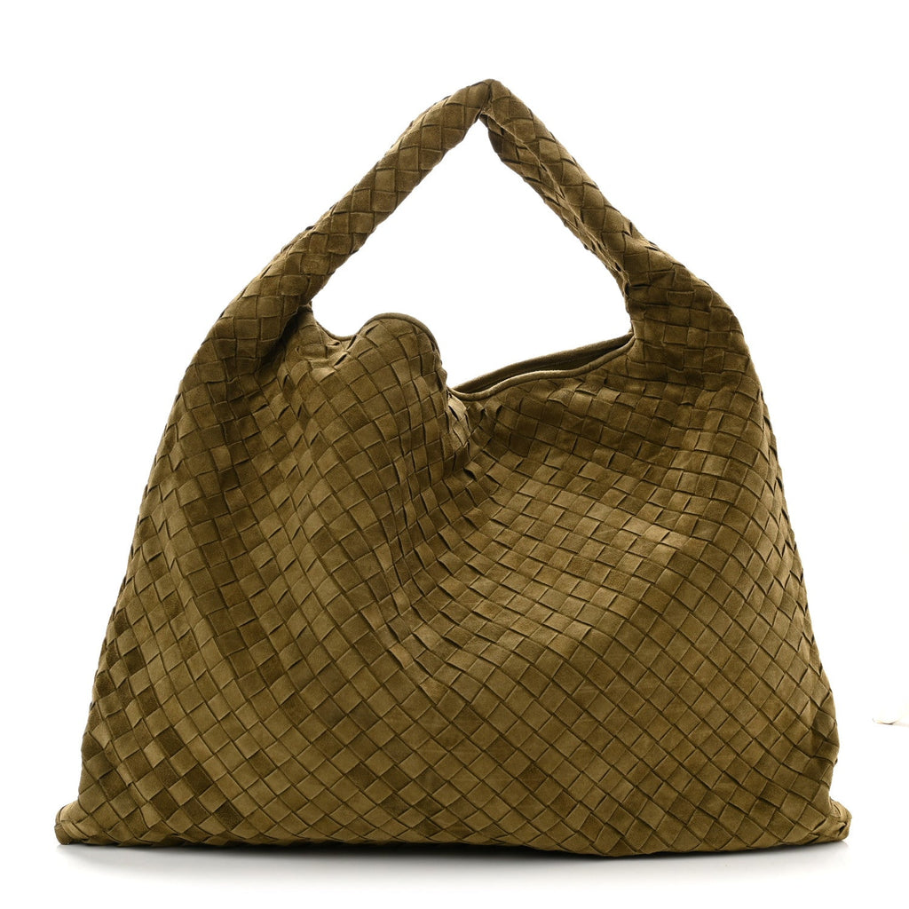 Suede Intrecciato Large Hop Mud