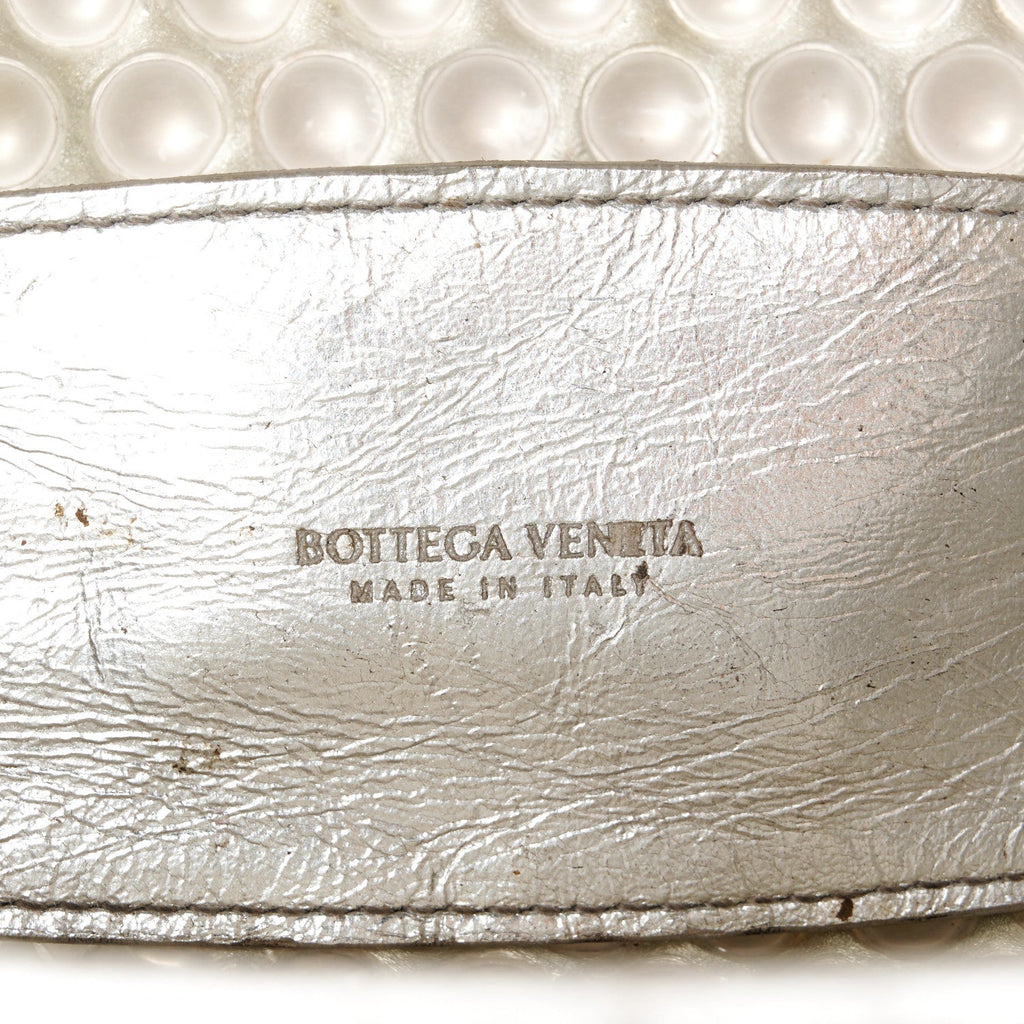 Metallic Fabric Bubble Wrap The Mini Pouch Silver