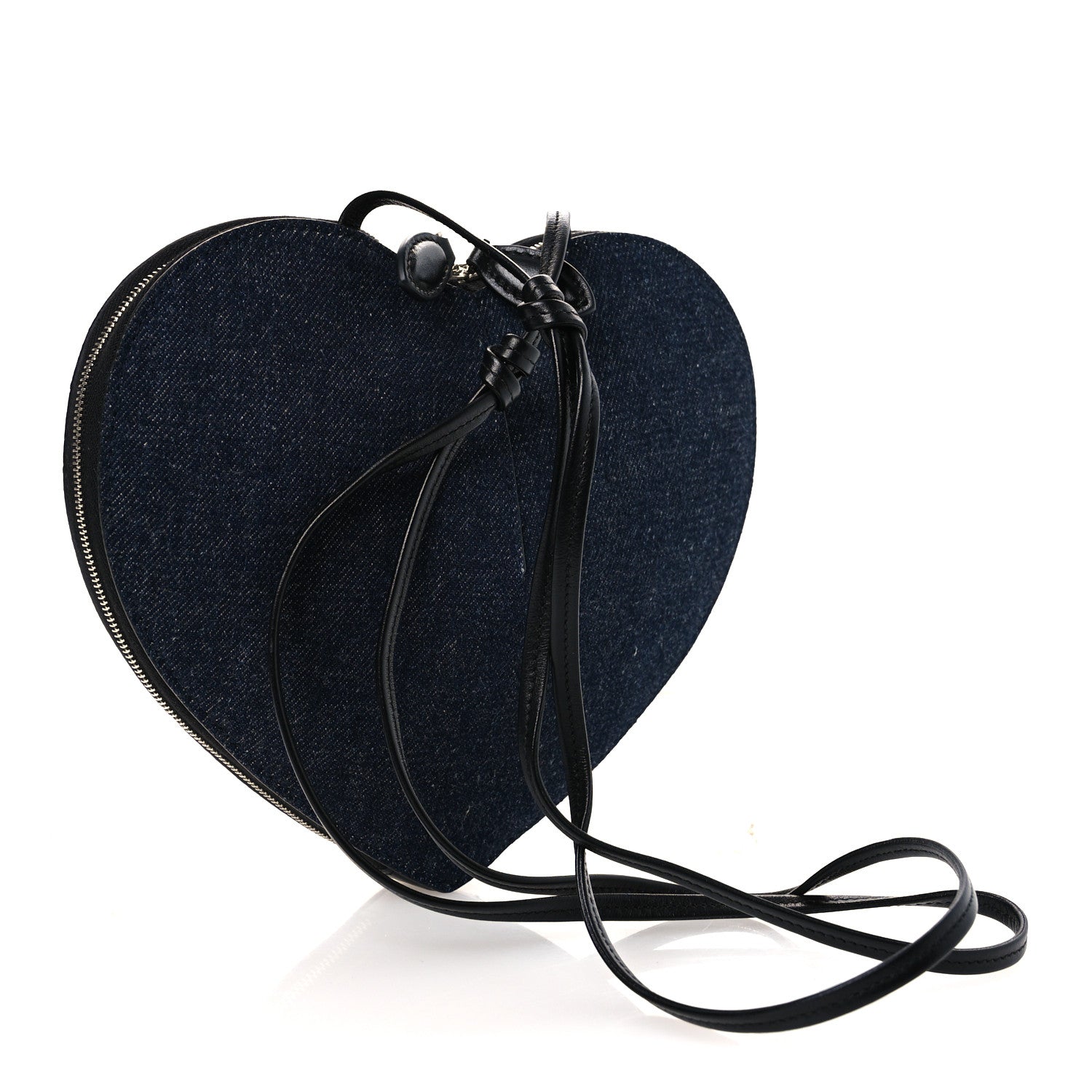 Denim Calfskin Le Coeur Bag Blue
