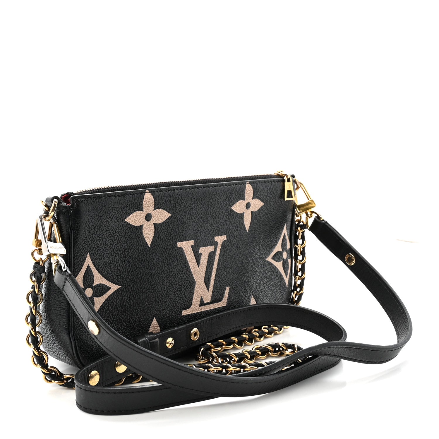 Empreinte Monogram Giant Multi Pochette Accessories Black Beige