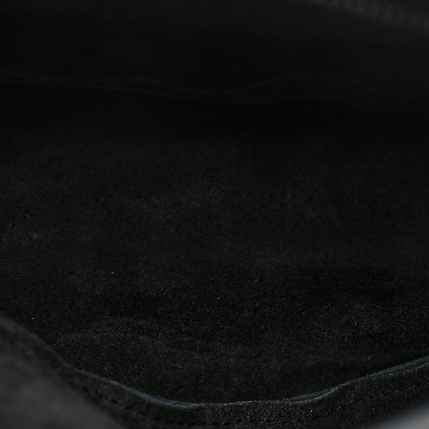 Grained Calfskin Small Slouchy Banana Bag Black